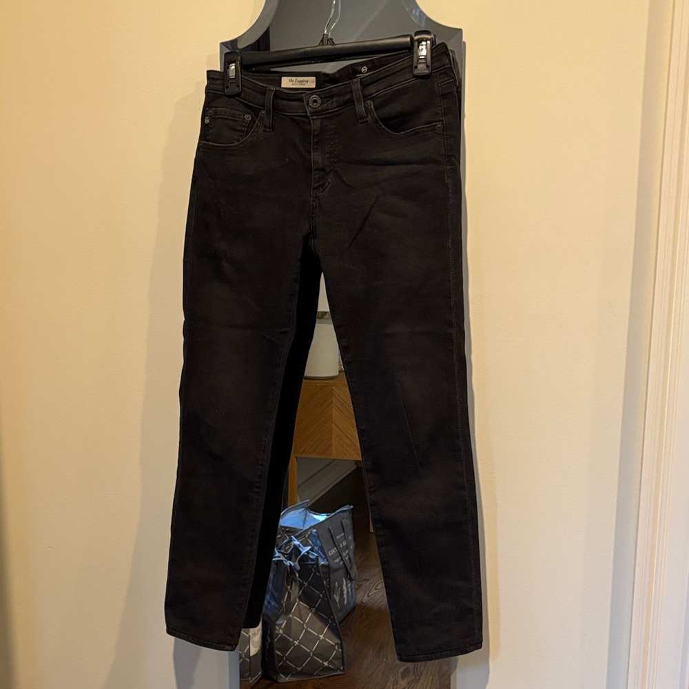 AG Adriano Goldschmied “the legging” black washed denim size 29R
